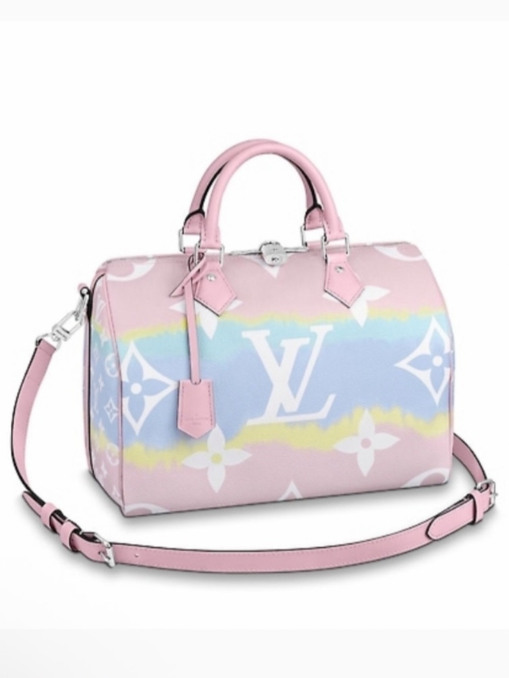 Louis Vuitton Pink Pastel Gradient Monogram Escale Speedy Bandoulière 30